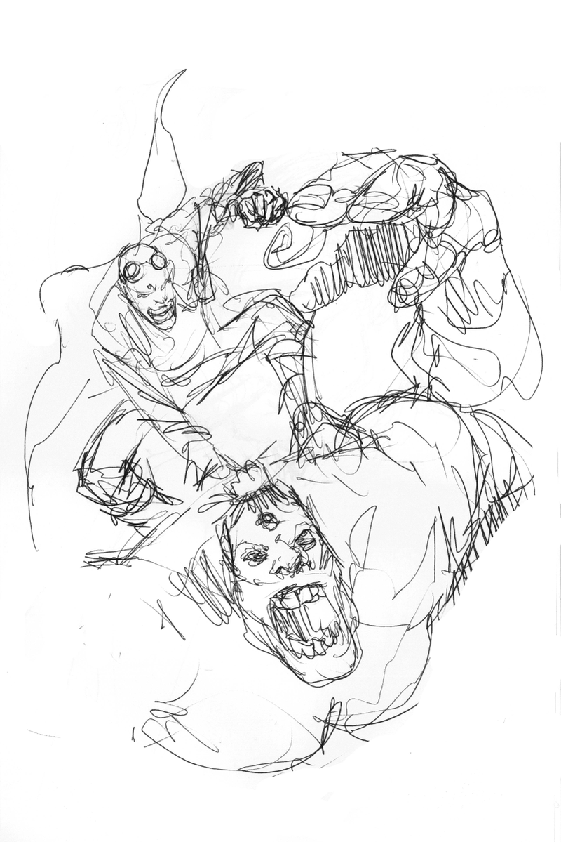 Illustration for article titled The superhuman concept art from Darick Robertson's The Boys